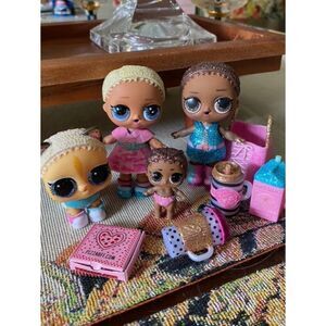 EUC LOL Surprise Doll Lil Pet Secret Agent Slumber Party Makeover Hair Set